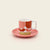 Rød espresso kopp fra Block Flower serien til Orla Kiely